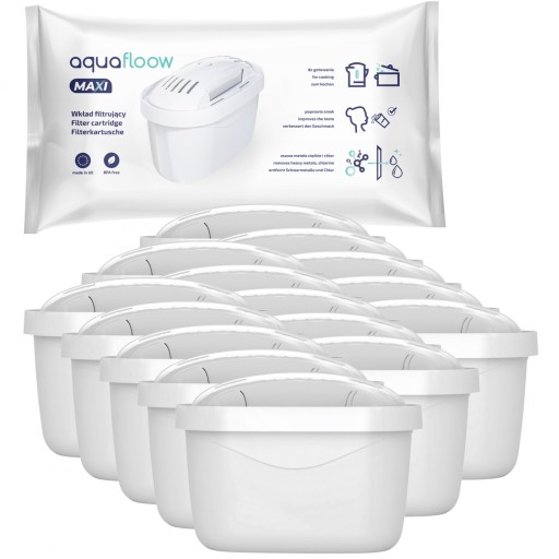 15x AquaFloow Maxi filtr wody do dzbanek filtrujący Brita Dafi zamiennik