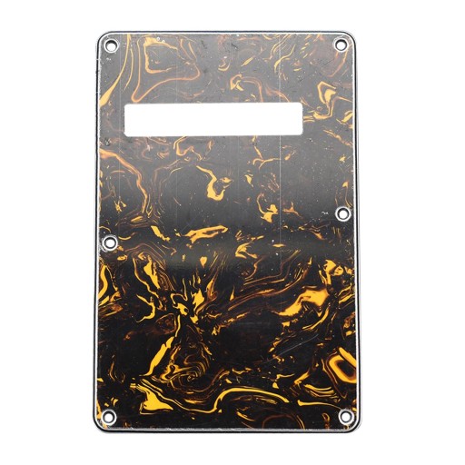 Pickguard Tremolo Cavity Cover Backplate Przenośna, trwała gitara, żółta