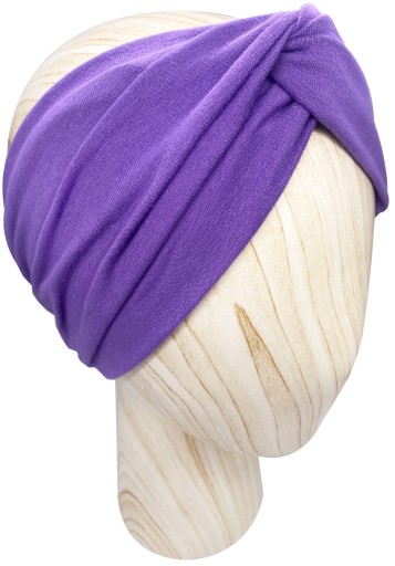 Opaska damska na głowę Turban Twist Jagodowa