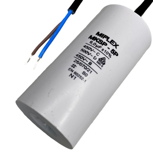 Kondensator silnikowy MIFLEX 6uF 450VAC POLSKI