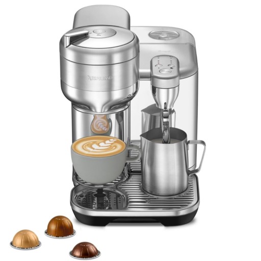 NESPRESSO EKSPRES DO KAWY NA KAPSUŁKI VERTUO CREATISTA KAPSUŁKOWY + KAWA