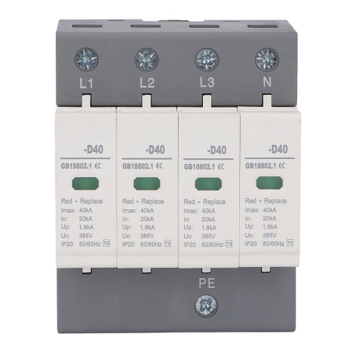 Urządzenie przeciwprzepięciowe 4P IP20 Ogranicznik przepięciowy 385V AC