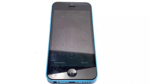 TELEFON IPHONE 5C USZKODZONY, ŁADUJE SIĘ, NIE DZIAŁA DOTYK