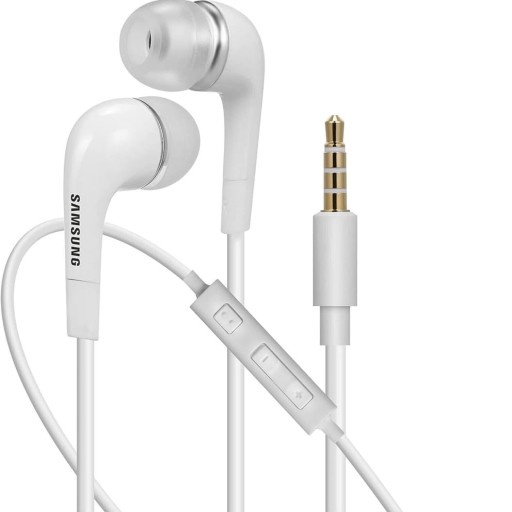 Oryginalne słuchawki douszne Samsung EHS64AVFBE Białe Jack 3.5mm