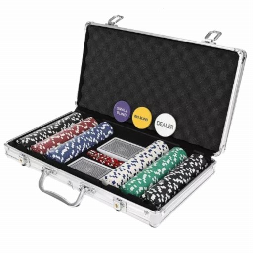 Zestaw do Pokera Poker 300 żetonów w walizce