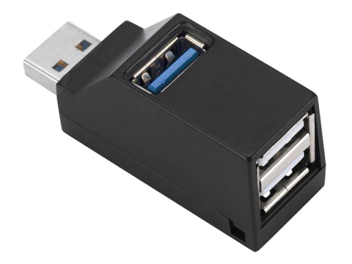 Hub replikator USB-A/wtyk-3xUSB-A/gniazdo USB3.0/USB2.0