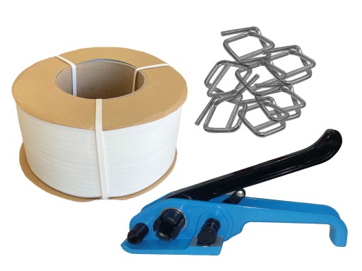 ZESTAW PP DO SPINANIA PALET 16MM TAŚMA PP BANDOWNICA