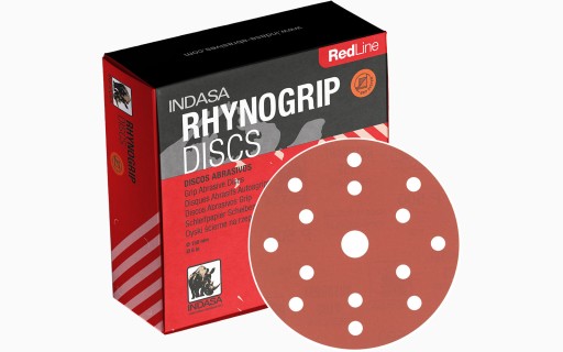 Krążek Ścierny Rzep INDASA Rhynogrip Red Line 150 mm 15H P360