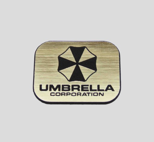 UMBRELLA naklejka emblemat 26 x 20 mm*ZŁOTA