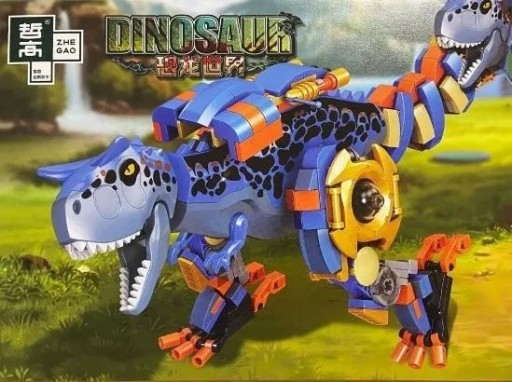 KLOCKI KONSTRUKCYJNE DLA DZIECI DINOSAUR ZESTAW 274 ELEMENTÓW KLOCKÓW