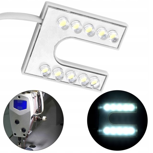 2W Lampa LED do maszyny do szycia 10 LED