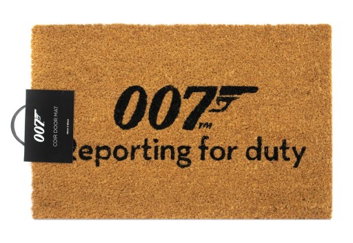 Wycieraczka pod drzwi James Bond Reporting For Duty do butów 60x40 cm