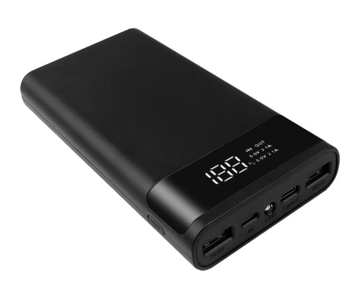 Obudowa PowerBank na 6 ogniw 18650 USB C Micro USB