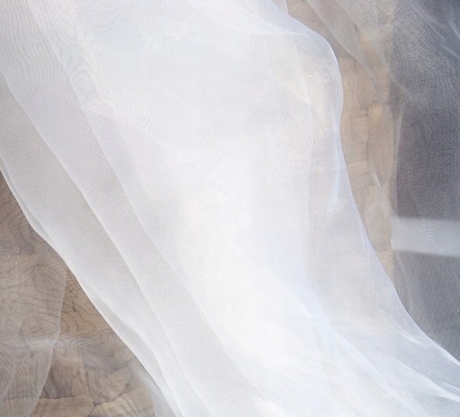 Firana organtyna organza wys. 280 cm biały