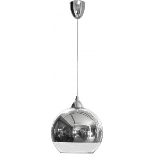 Lampa wisząca szkło KULA GLOBE S 4952 chrom