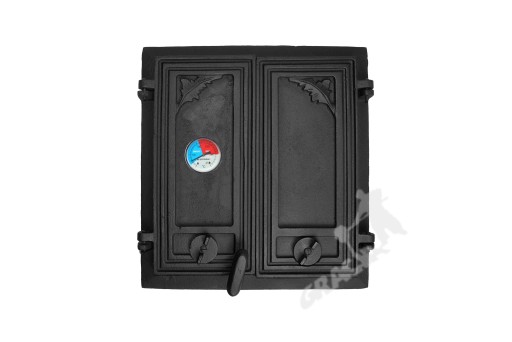 DRZWI D4 - 43X41 CM+TERM 250C ŻELIWNE PIECOWE