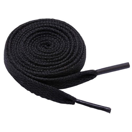 Sznurówki sznurowadła płaskie 8 mm 100 cm k czarny