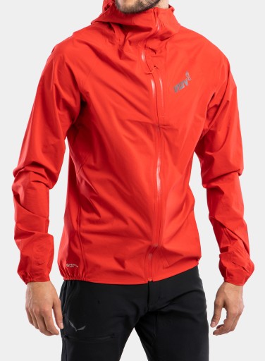 Kurtka do biegania Inov-8 Stormshell Full-Zip - red M