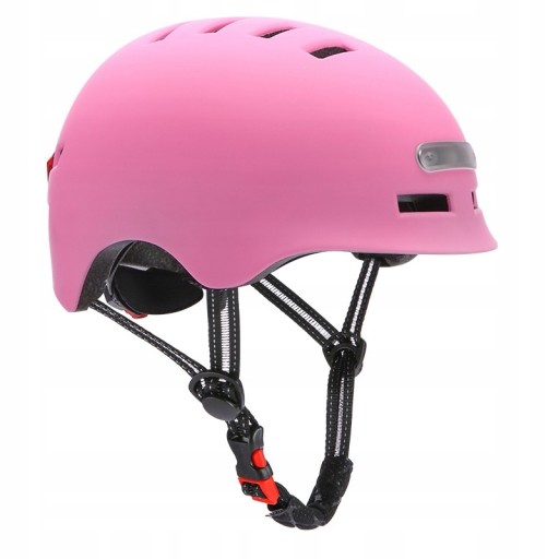 KASK ROWEROWY DAMSKI MĘSKI SPORT REGULOWANY OŚWIETLENIE LED S-XL