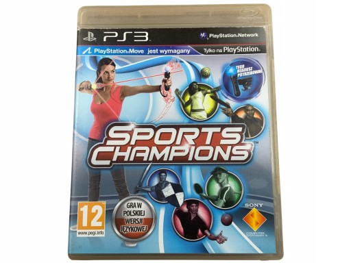 SPORTS CHAMPIONS płyta bdb+ komplet PS3