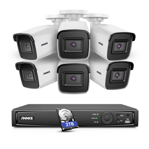 ANNKE 8CH 8MP POE Video Security CCTV Zestawy 2 TB