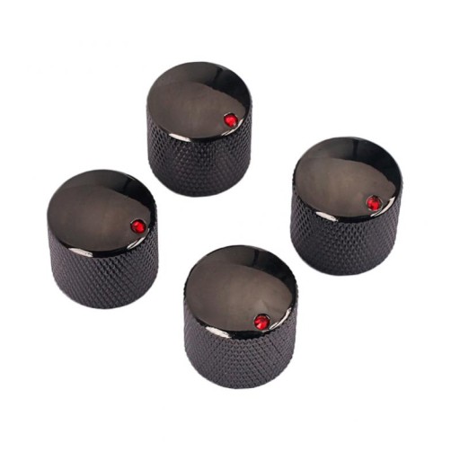 4 Button Electric Guitar Control Buttons Black