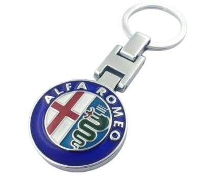 METALOWY BRELOK BRELOCZEK DO KLUCZY ALFA ROMEO