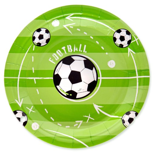 Talerzyki papierowe Piłka Nożna Piłkarz 6 sztuk Football