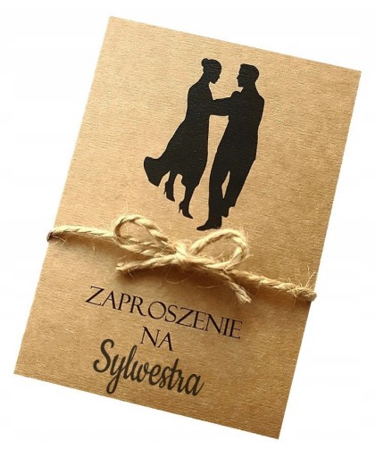 EKO zaproszenie na SYLWESTRA półmetek STUDNIÓWKA