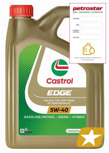 CASTROL EDGE FST 5W40 505.00 4L