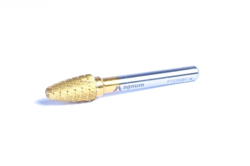 PILNIK OBROTOWY ŁUKOWY Z CZOŁEM KULISTYM 10MM TiN