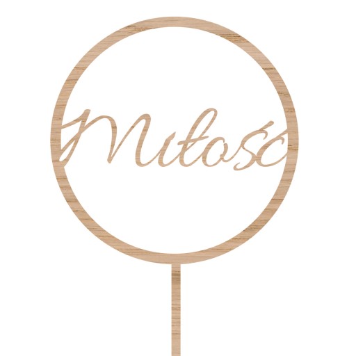 Topper na tort TŚD-72-Miłość Ślub Wesele
