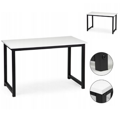 Biurko prostokątny KR 1 120 x 60 x 73 cm biały