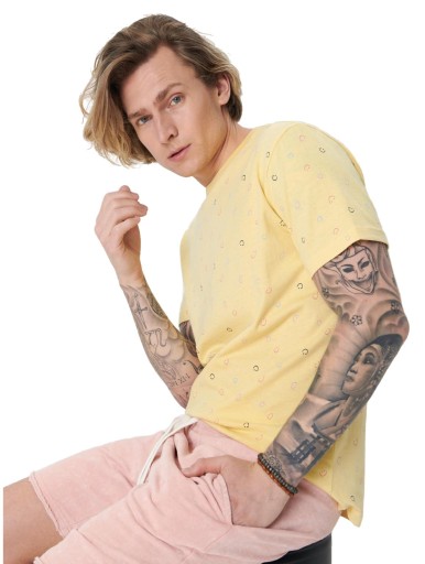 T-SHIRT UŚMIECH PRINT 536 MLE__L