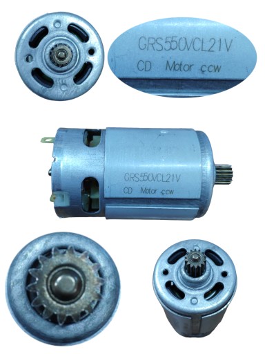 SILNIK DC 12V-18V GRS550VC OŚ 3MM 12 ZĘBÓW