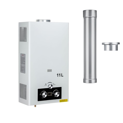 Statyczny podgrzewacz wody LPG Low Nox 11L do przyczep kempingowych z przewodem spalinowym
