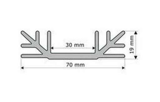 Radiator A4463/12cm 3,3K/W