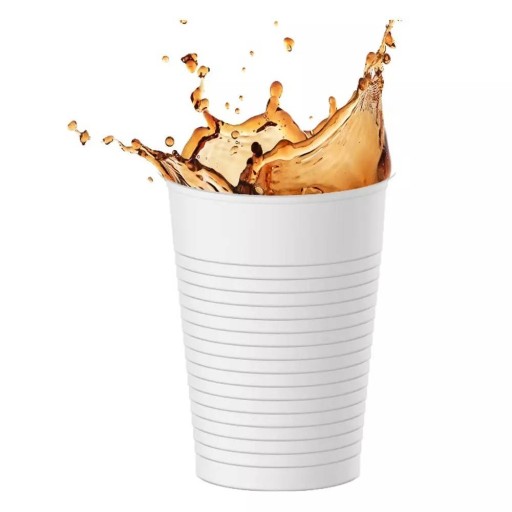 KUBKI PLASTIKOWE 200ml kubek biały napój 100szt