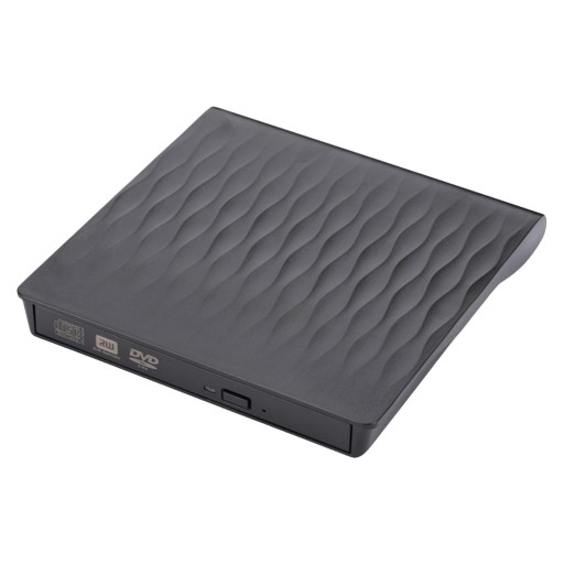 Odtwarzacz MiniDisc Zewnętrzna nagrywarka DVD USB 3.0 PC Slim Reader czarny
