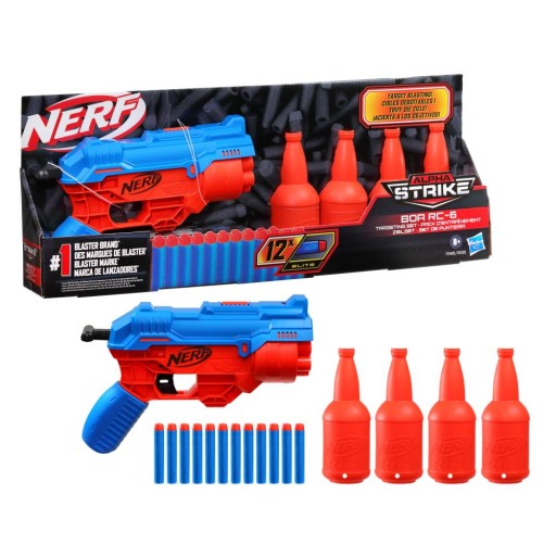 NERF ALPHA STRIKE WYRZUTNIA BOA RC6 CELE 12 STRZAŁ