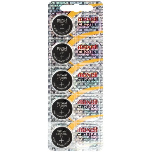 5 x Bateria litowa Maxell CR2016 (HOLOGRAM)