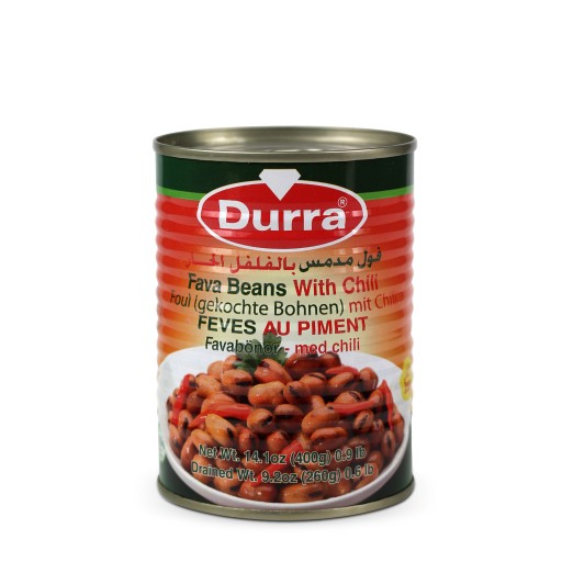 BÓB FOUL MEDAMMES Z CHILLI 400 g Durra