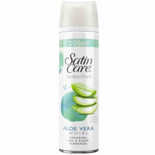 Gillette Satin Care Sensitive 200 ml żel do golenia z aloesem Damski