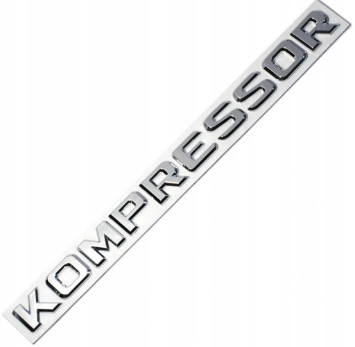 Emblemat napis KOMPRESSOR chromowany mercedes