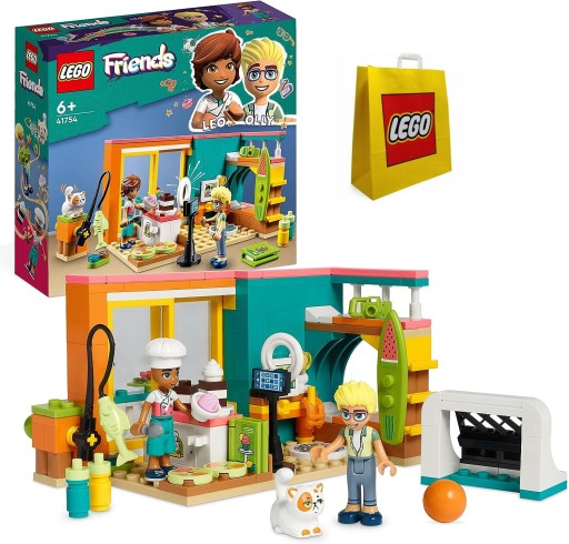 LEGO 41754 Friends Pokój Leo + Torba Papierowa LEGO