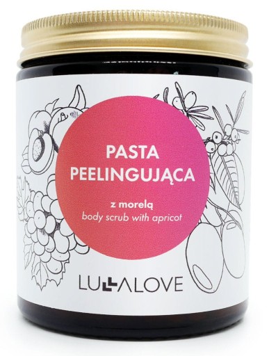 LULLALOVE ROZŚWIETLAJĄCA PASTA PEELINGUJĄCA 230G