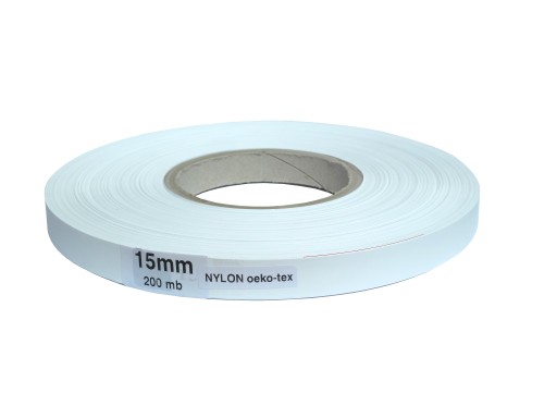 Taśma nylonowa 15mm/200m NYLON do zadruku wszywek