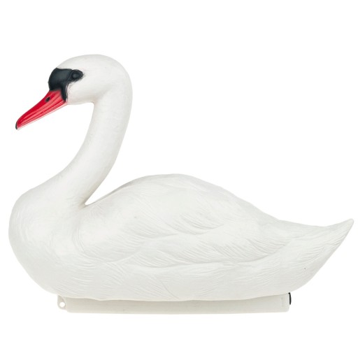 TG71080 ŁABĘDŹ PLASTIK FIGURA PŁYWAJĄCA ŁABĘDZIA FIGURKA DO STAWU OCZKA