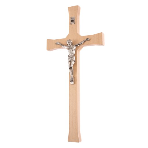 Klasyczny drewniany krzyż 18 cm