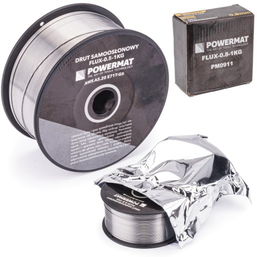 DRUT SPAWALNICZY SAMOOSŁONOWY FLUX 0,8MM 1KG FCAW